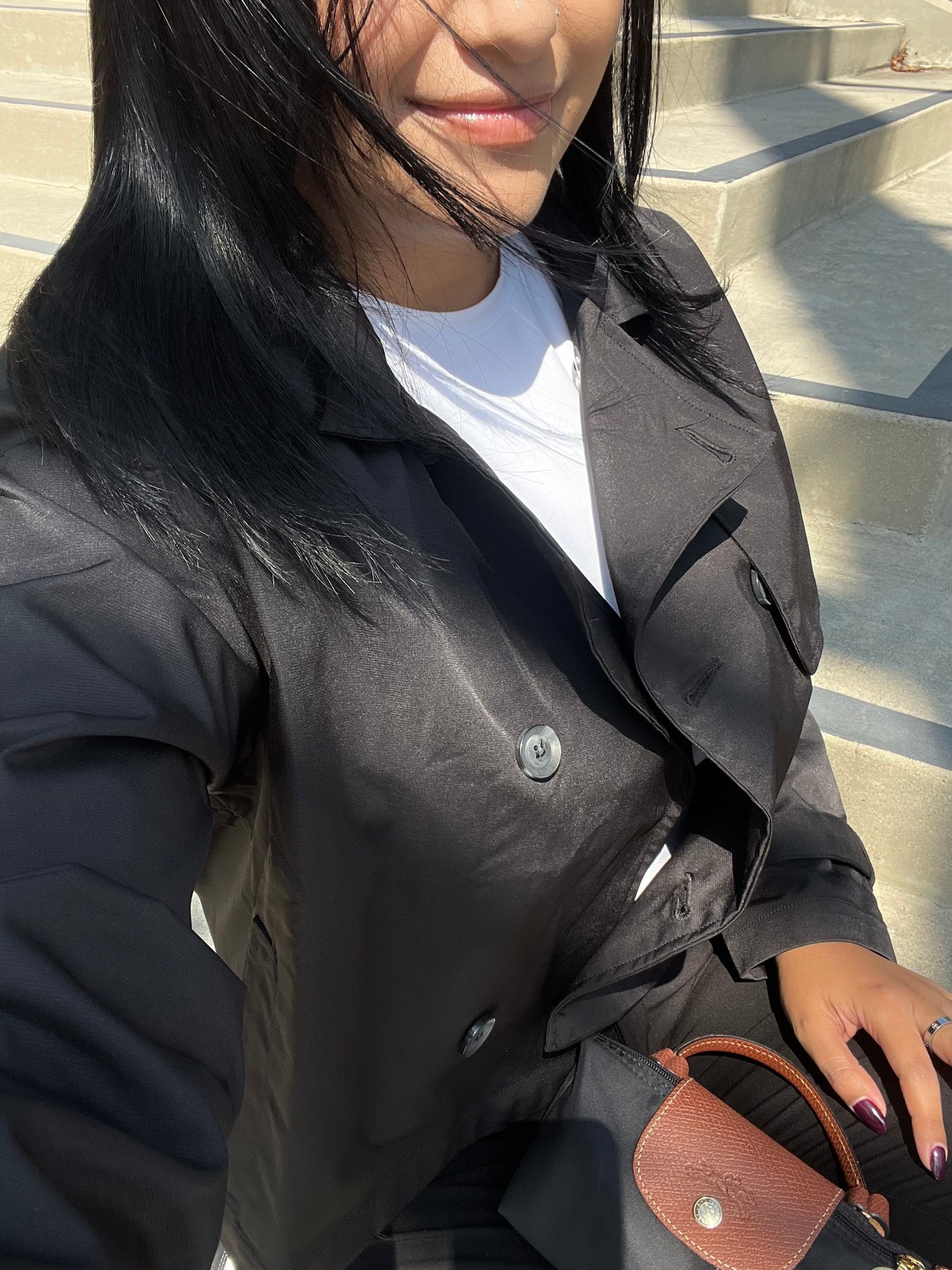 CROPPED TRENCH (BLACK)