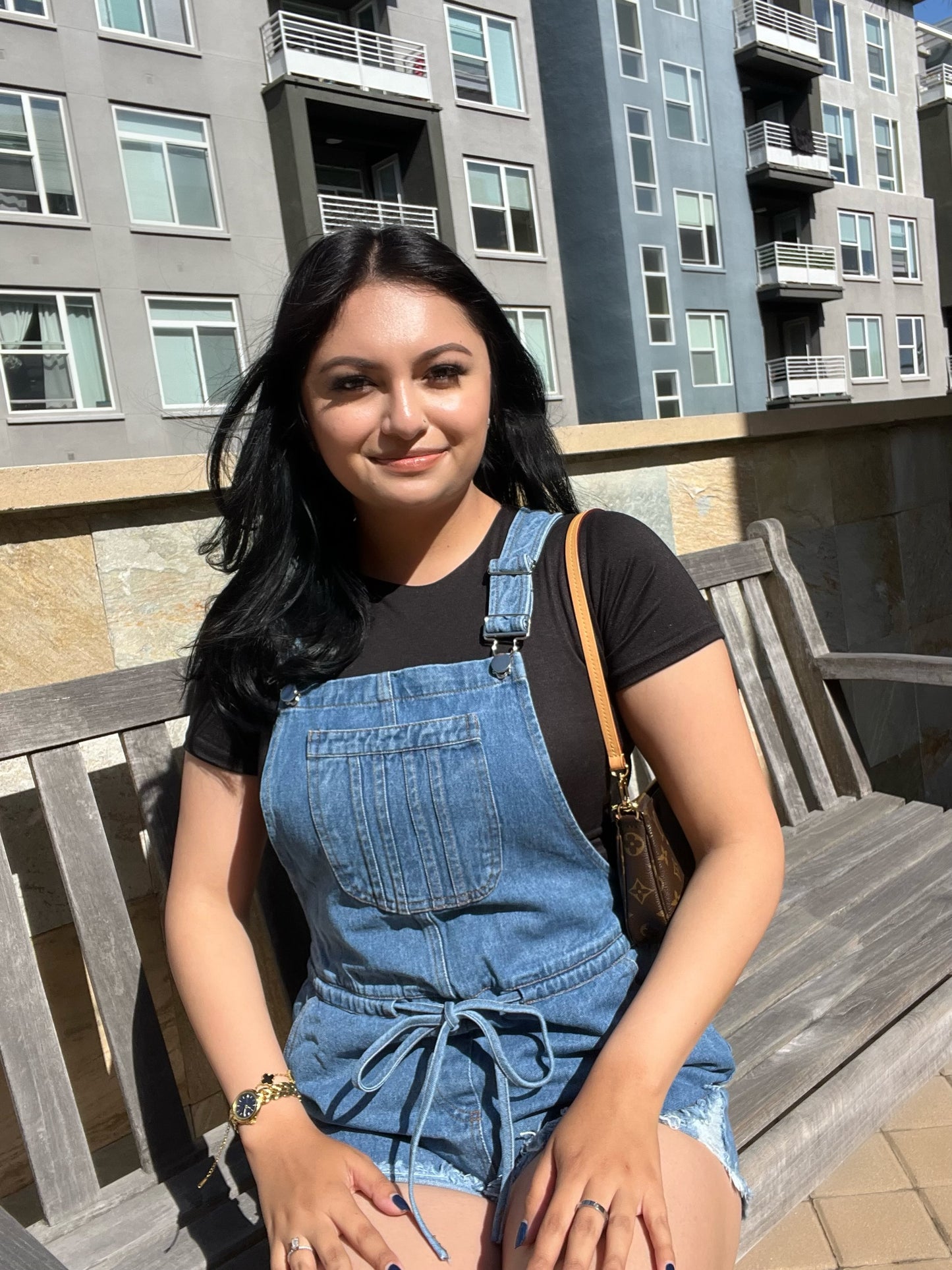 DENIM ROMPER