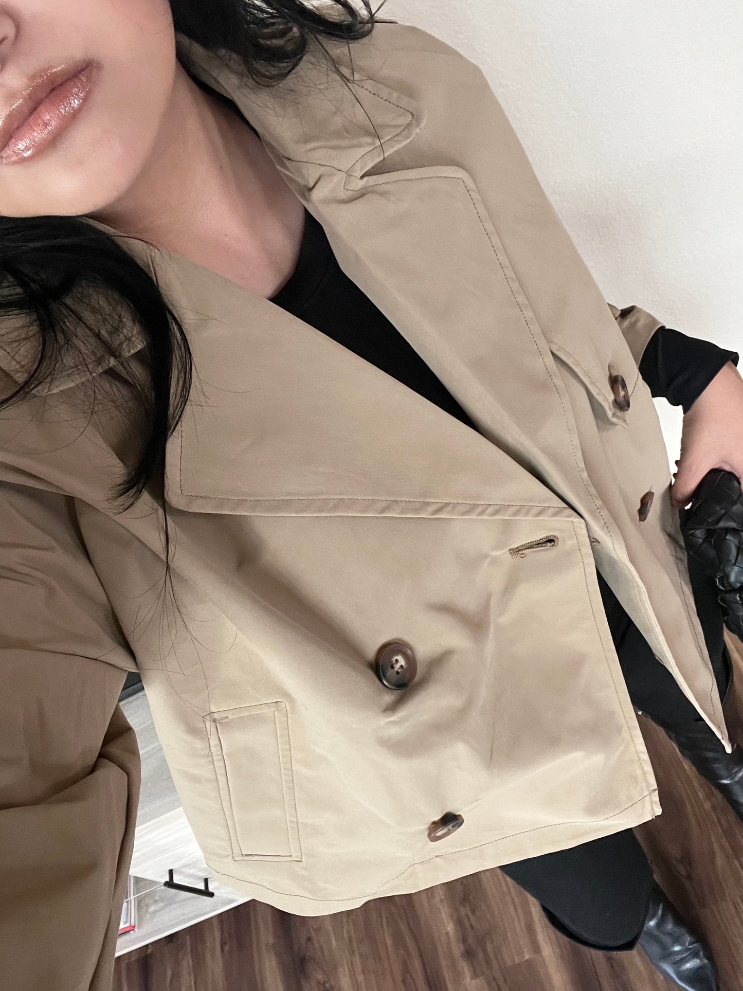 CROPPED TRENCH (TAN)