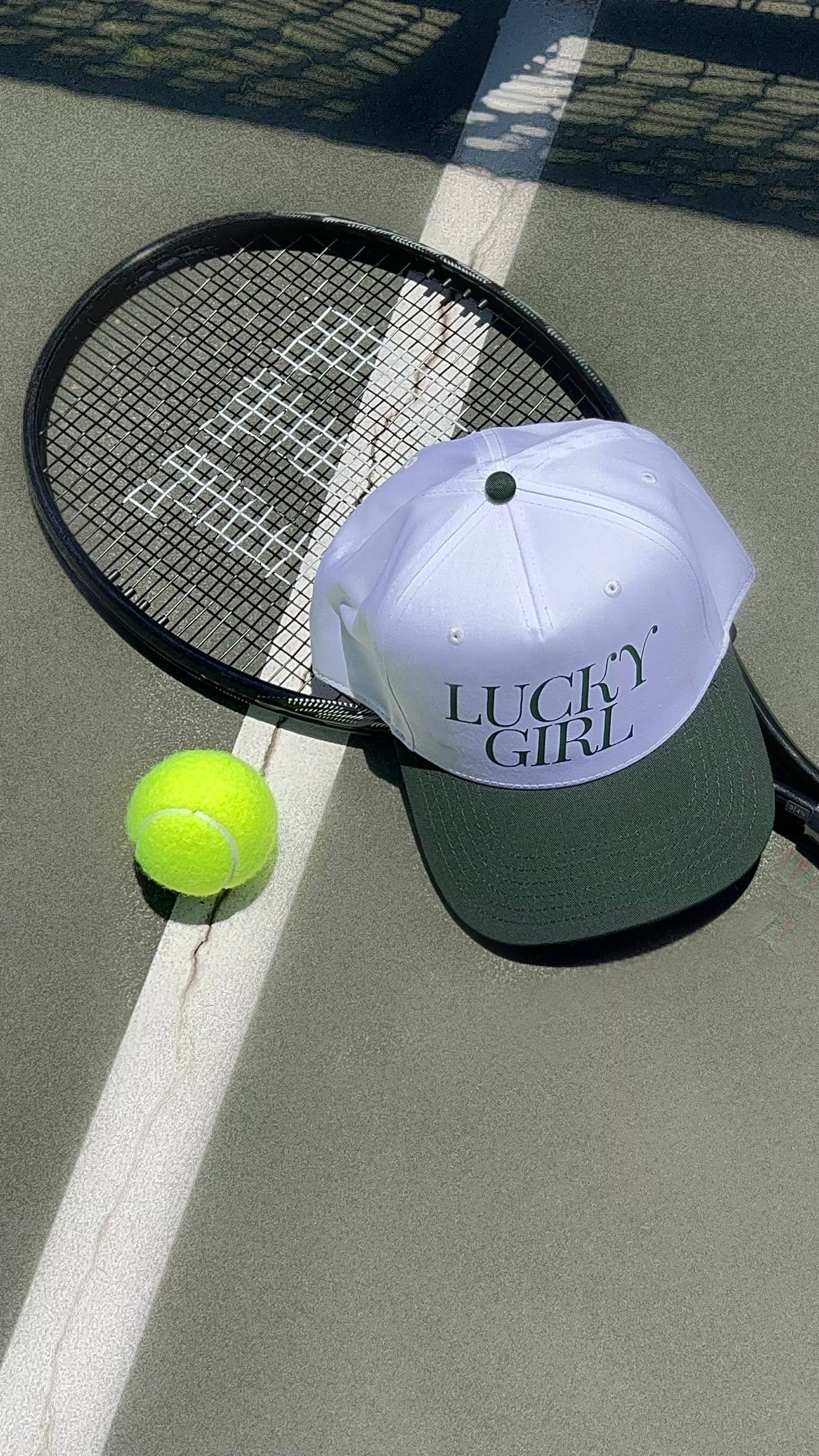 LUCKY GIRL TRUCKER HAT