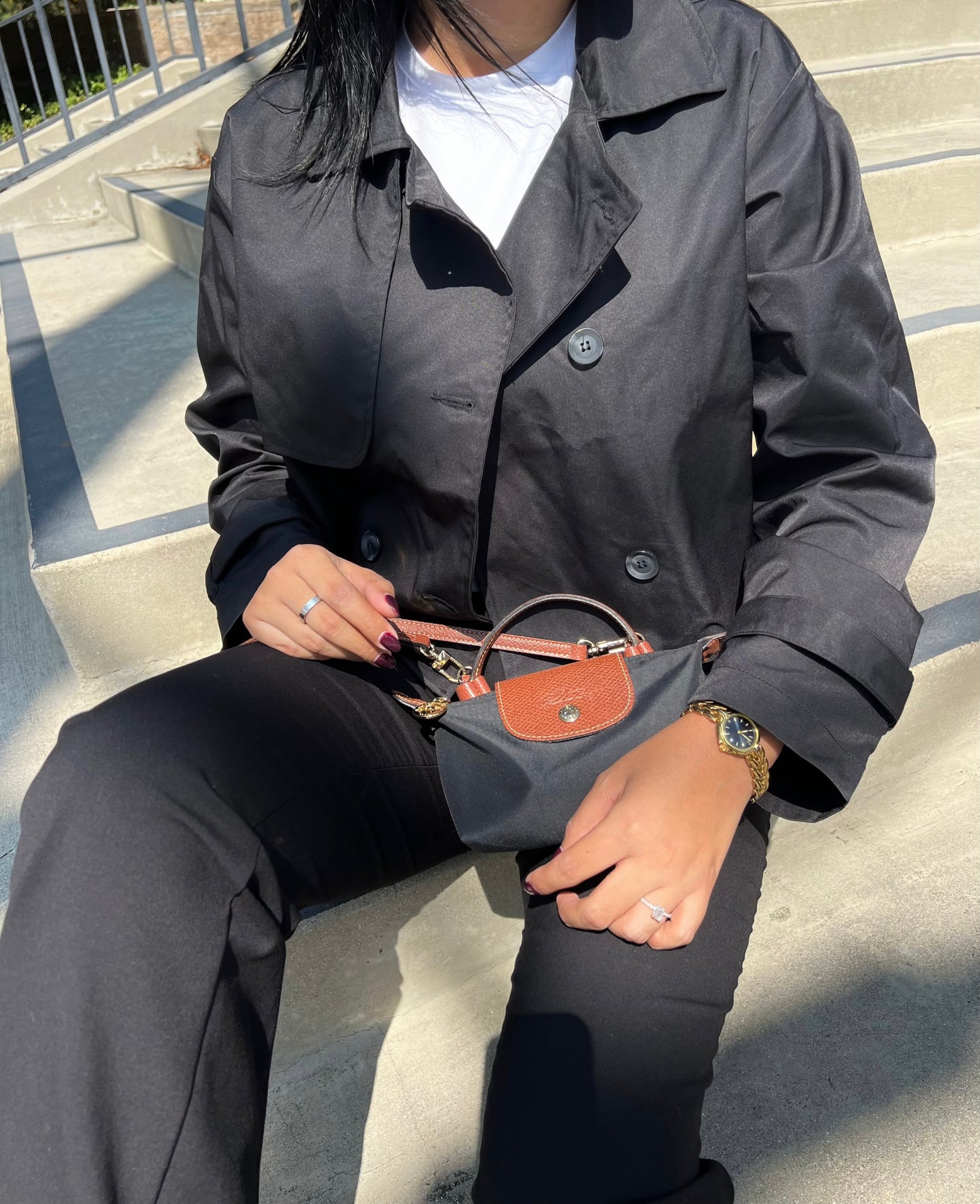 CROPPED TRENCH (BLACK)