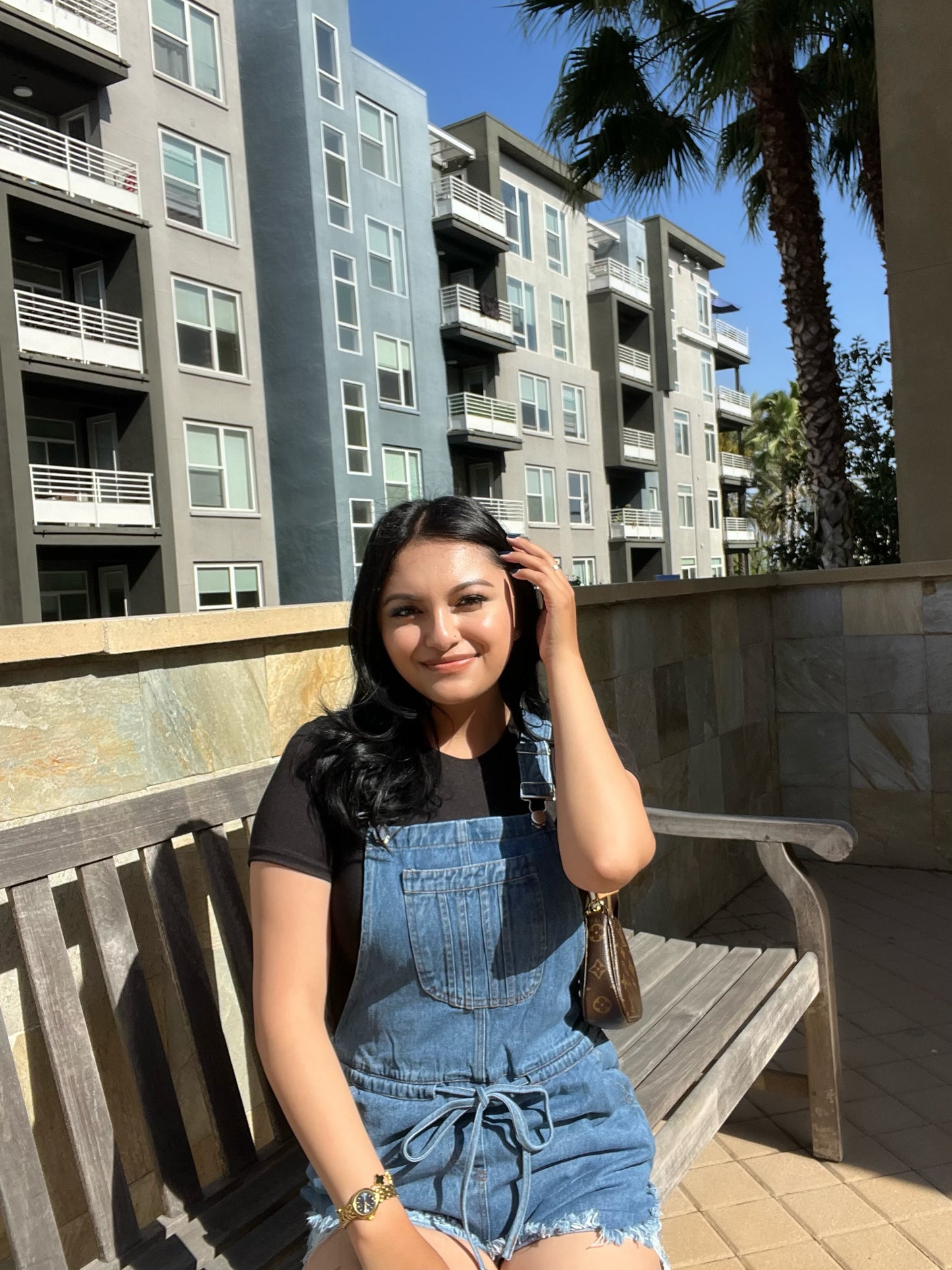 DENIM ROMPER