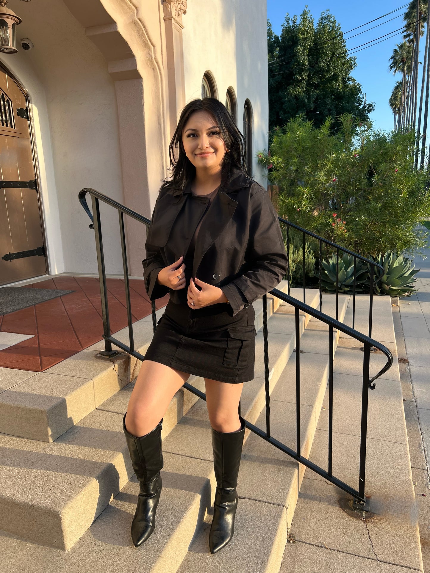 CROPPED TRENCH (BLACK)