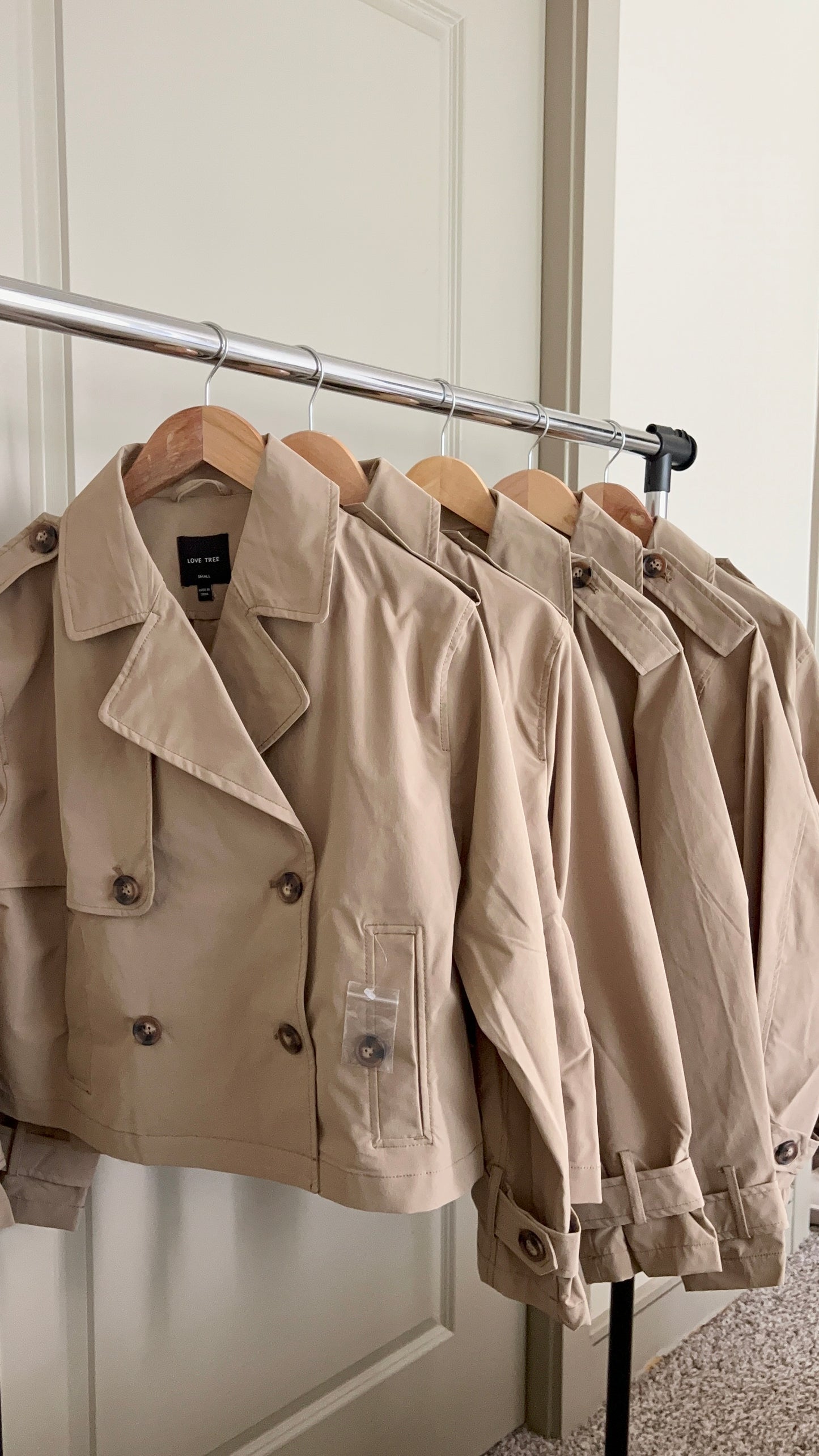 CROPPED TRENCH (TAN)