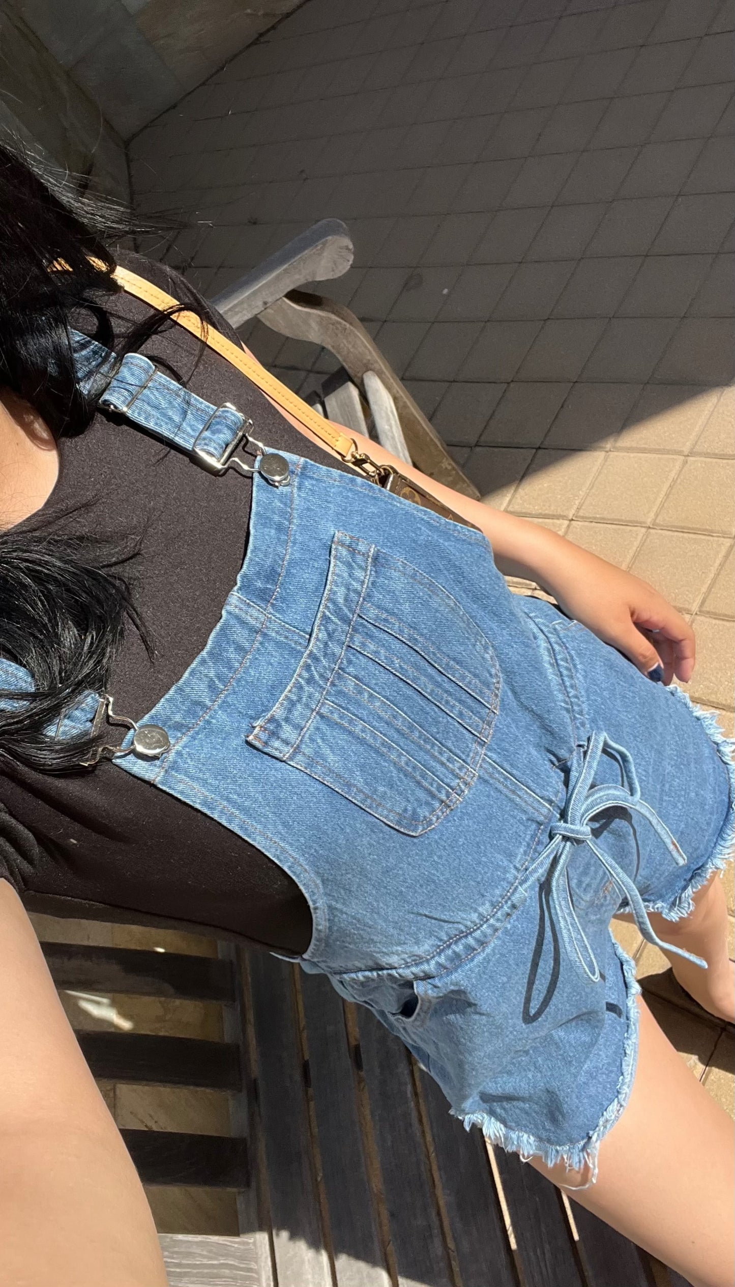 DENIM ROMPER