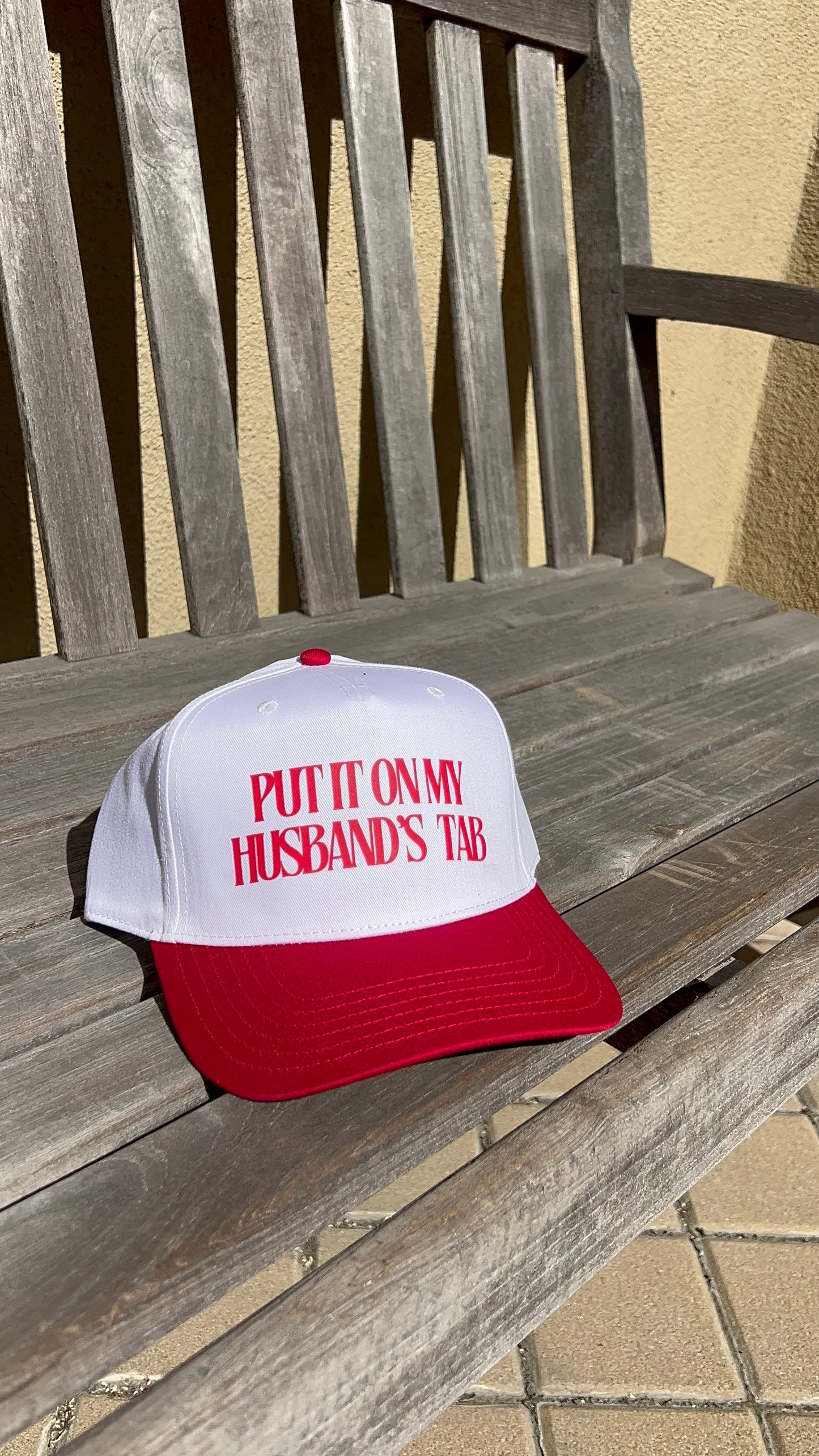 PUT IT ON MY HUSBANDS TAB TRUCKER HAT