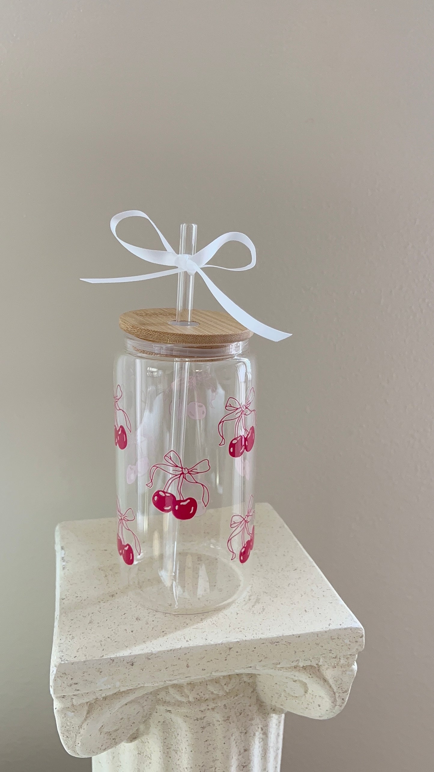 CHERRY COQUETTE GLASS CUP