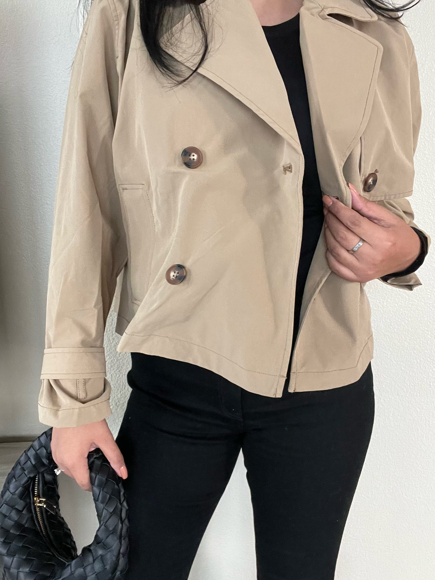 CROPPED TRENCH (TAN)