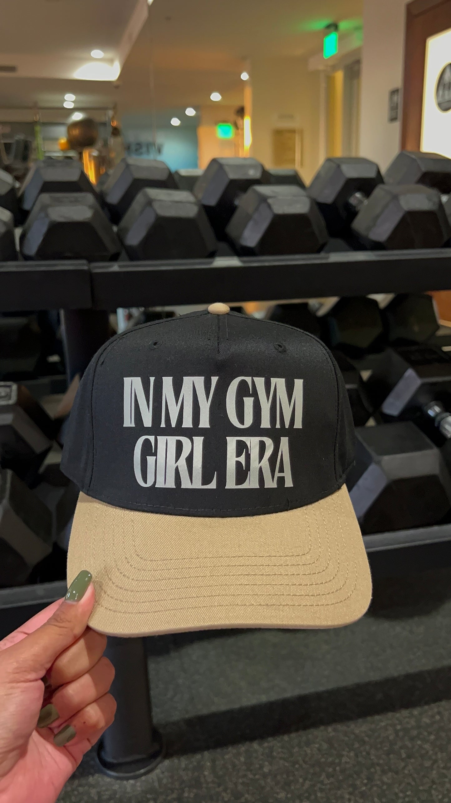 IN MY GYM GIRL ERA TRUCKER HAT