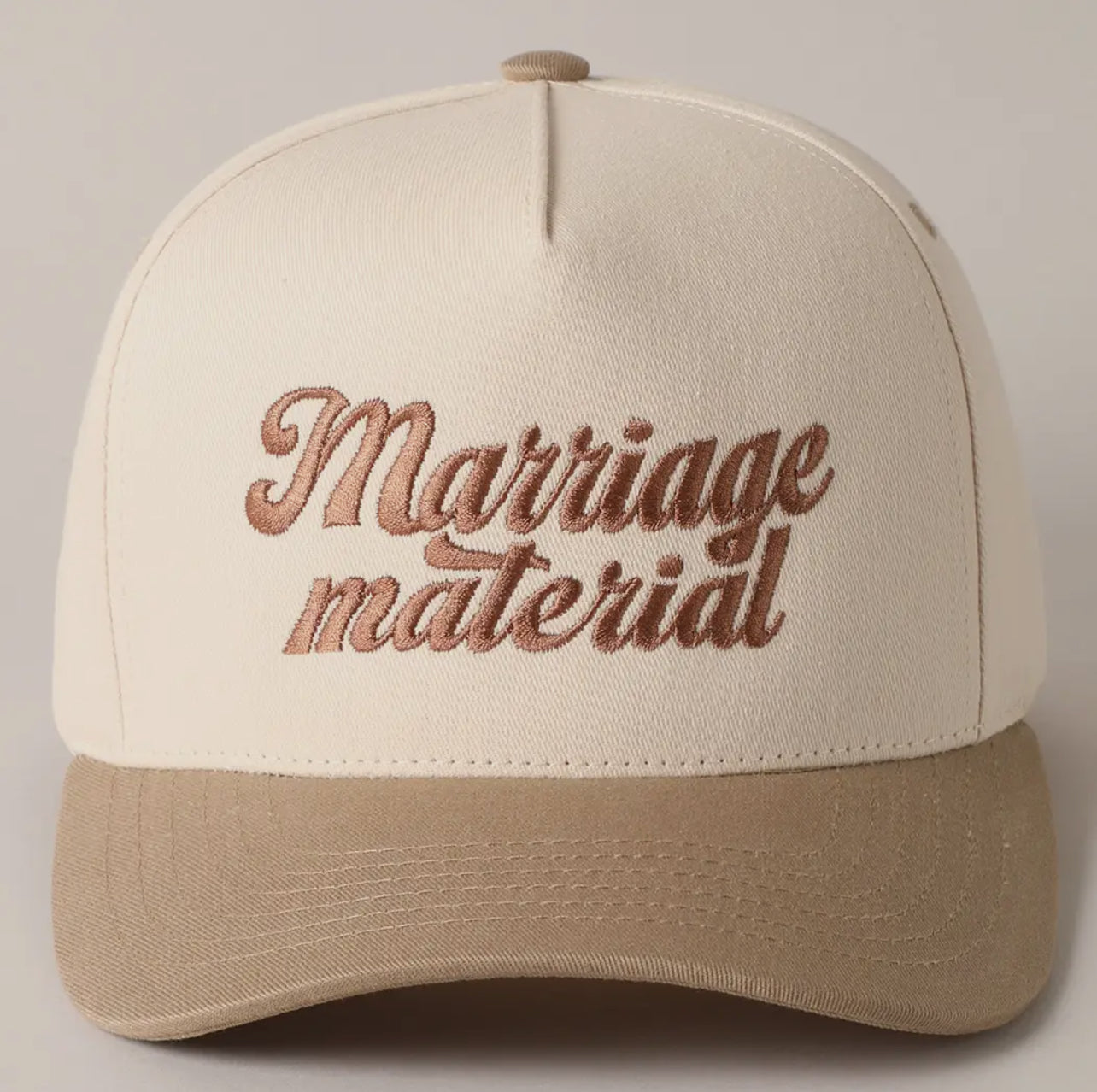 MARRIAGE MATERIAL TRUCKER HAT