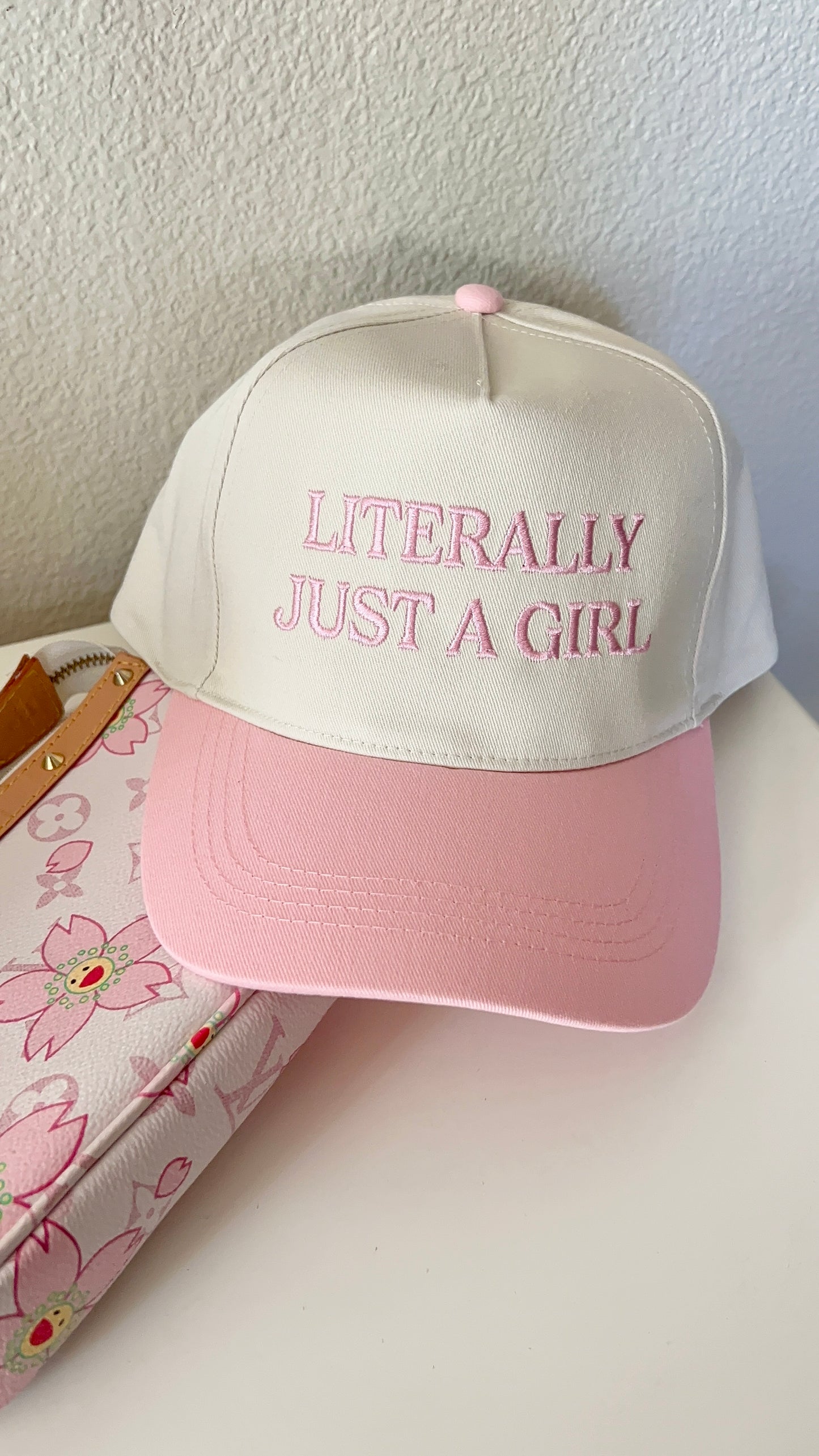 JUST A GIRL TRUCKER HAT