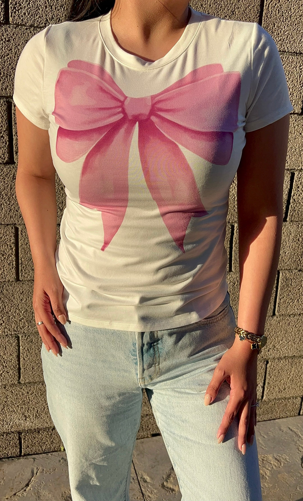 COQUETTE TEE (PINK BOW)