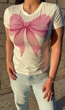 Load image into Gallery viewer, COQUETTE TEE (PINK BOW)
