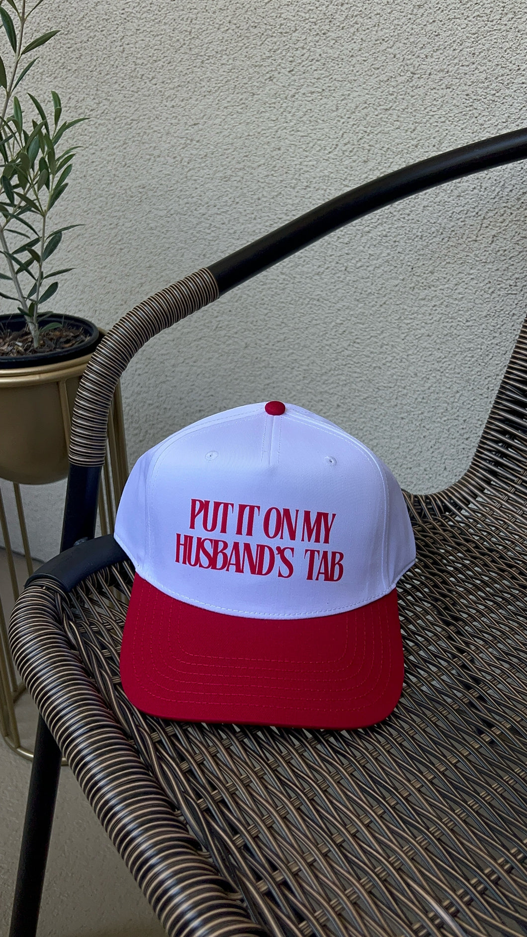 PUT IT ON MY HUSBANDS TAB TRUCKER HAT