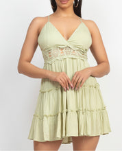 Load image into Gallery viewer, Pretty In Sage Mini Dress
