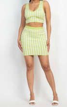 Load image into Gallery viewer, Check It Out Knit Skirt Set
